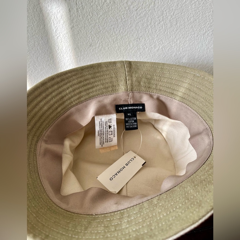 BRAND NEW Club Monaco Mens Khaki Fishing hat in size M/L - Picture 6 of 6